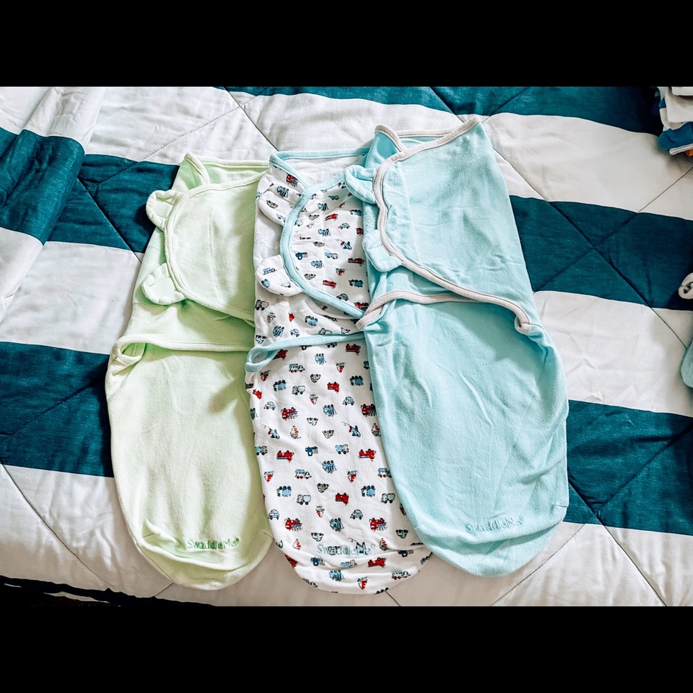 Newborn Swaddles - Swaddle Me - Bundle of 3 small/medium 7-14 lbs